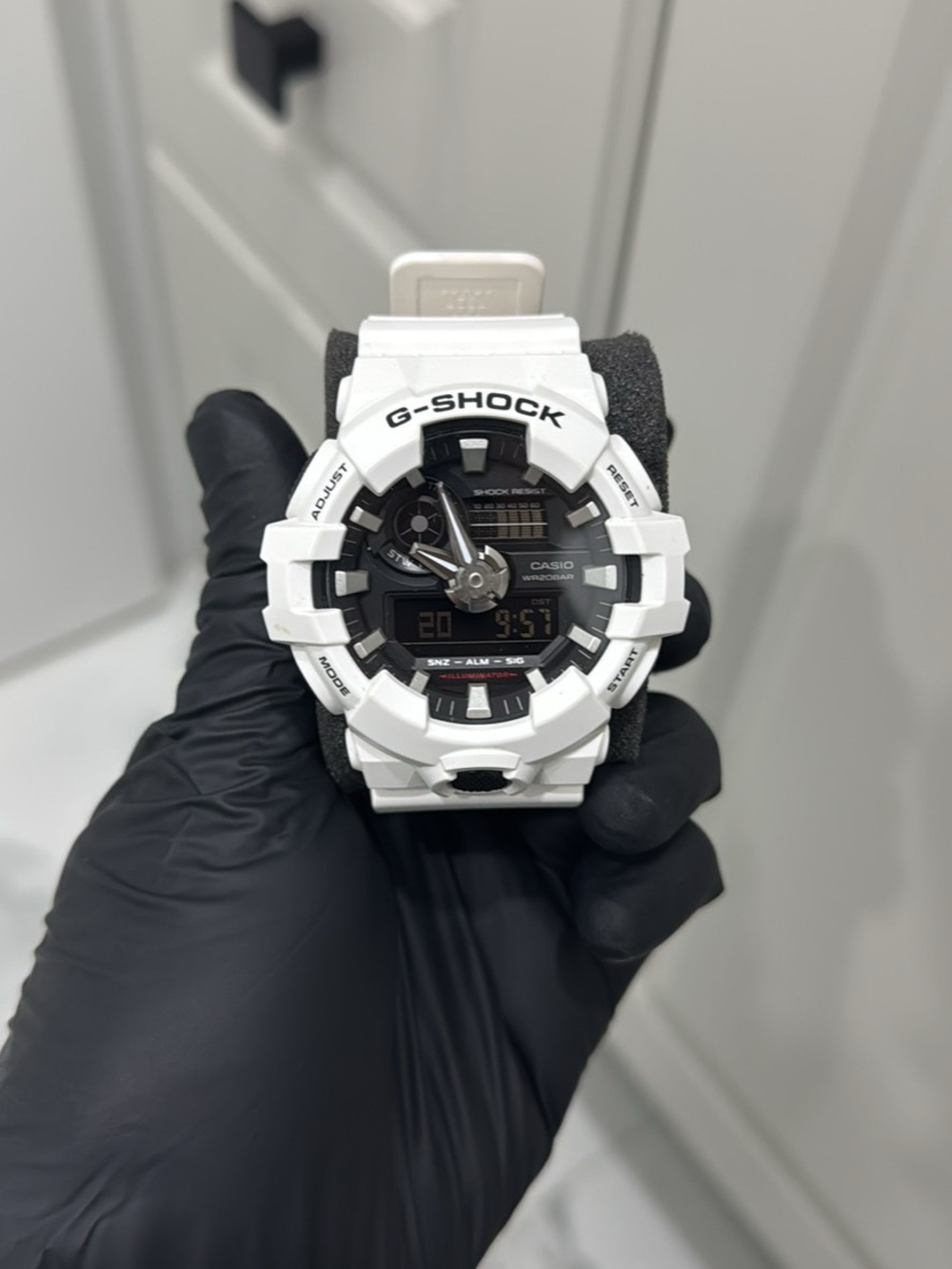Casio G-SHOCK White and Black Analog-Digital Sport Watch